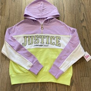 Justice Girls Colorblocked Sweatshirt NWT